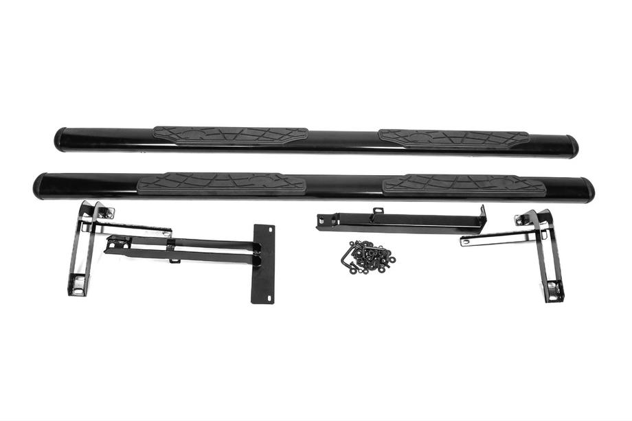 Hyundai Tucson JM 2004- рр. Бічні труби Libao Black (2 шт, алюм) Image