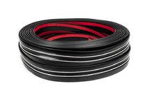 Чорний молдинг із хром смужкою на метраж sal97 (1 метр, 54 мм) фото 3