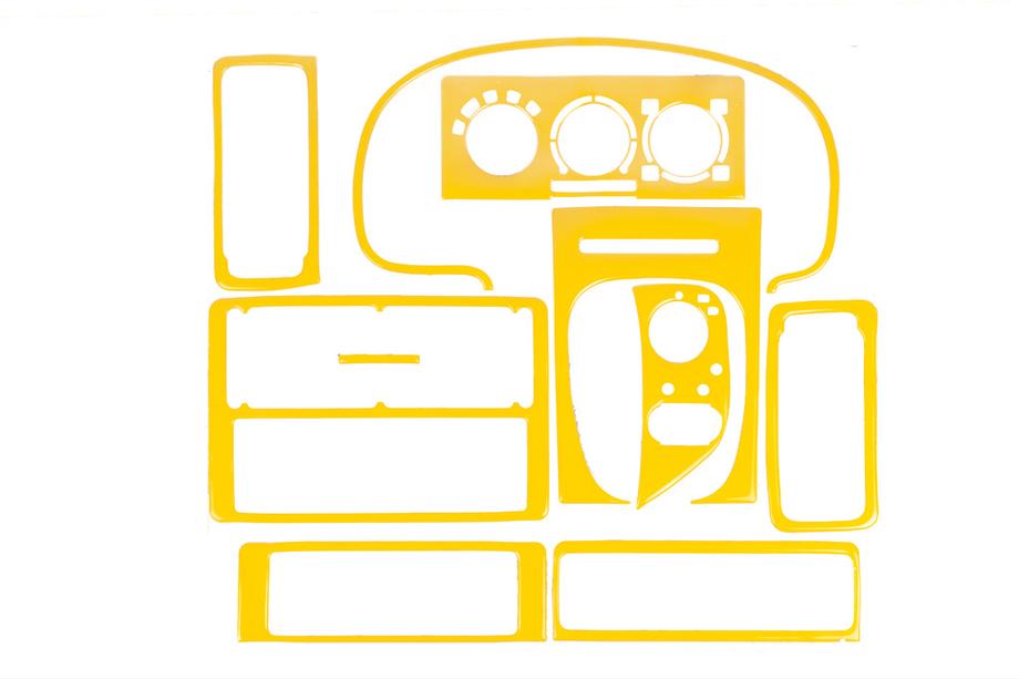 Volkswagen Polo 1994-2001 рр. Накладки на панель 1994-1999 (жовтий колір) Image