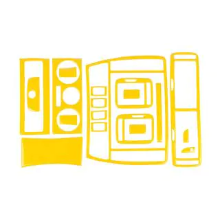 Накладки на панель 1996-2004 (жовтий колір)