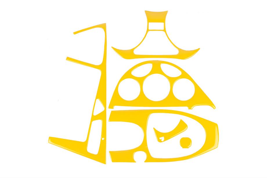 Ford Focus I 1998-2005 рр. Накладки на панель (жовтий колір) Image