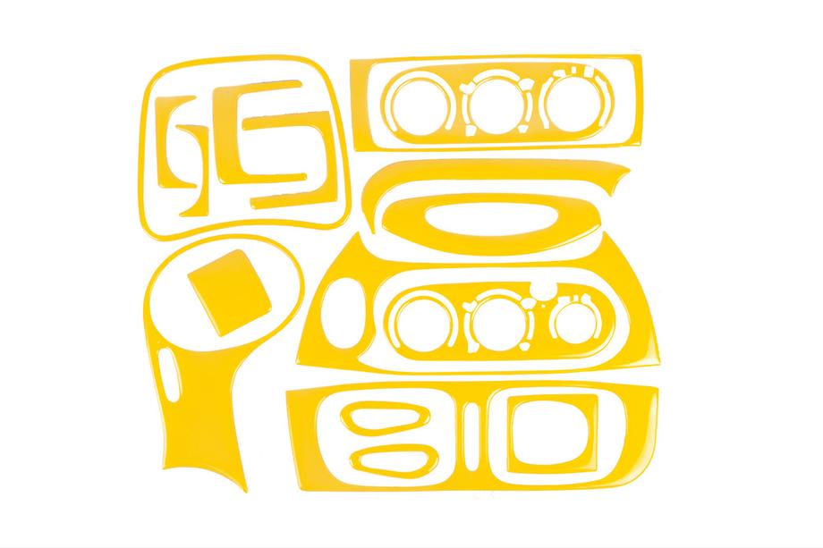 Renault Megane I 1996-2004 рр. Накладки на панель 1999-2003 (жовтий колір) Image