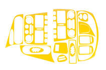 Fiat Palio 1996-2011 рр. Накладки на панель (жовтий колір) фото 1