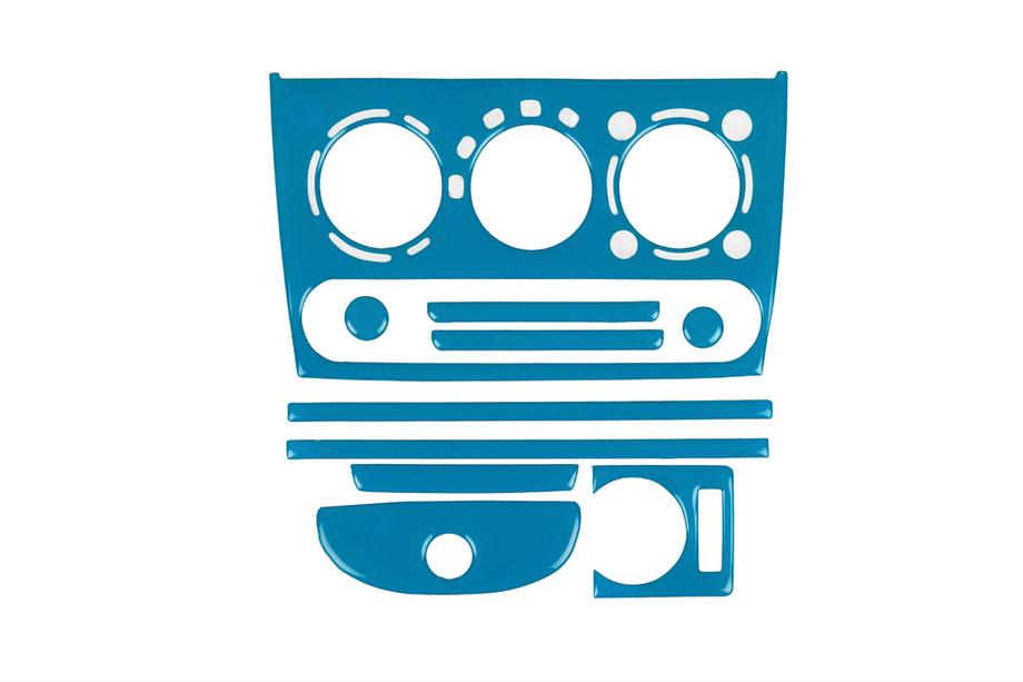 Opel Tigra 1994-2001 рр. Накладки на панель (синій колір) Image