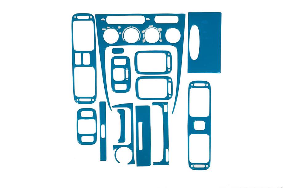 Toyota Corolla 1998-2002 рр. Накладки на панель 2000-2002 (синій колір) Image