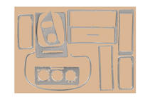 Volkswagen Polo 1994-2001 рр. Накладки на панель 1994-1999 (алюміній) фото 1