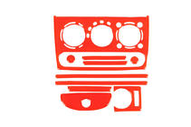 Opel Corsa B 1993-2004 рр. Накладки на панель (червоний колір) фото 1