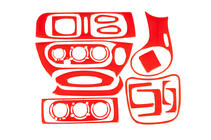 Renault Megane I 1996-2004 рр. Накладки на панель 1999-2003 (червоний колір) фото 1