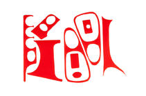 Ford Escort 1995-2000 рр. Накладки на панель (червоний колір) фото 1