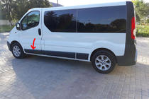 Renault Trafic 2001-2015 рр. Молдинг дверний оригінал б.у (L1) фото 1