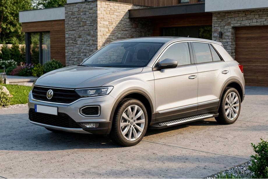 Volkswagen T-Roc 2017-2025 рр. Бокові пороги Line (2 шт., Алюміній) Фото 1