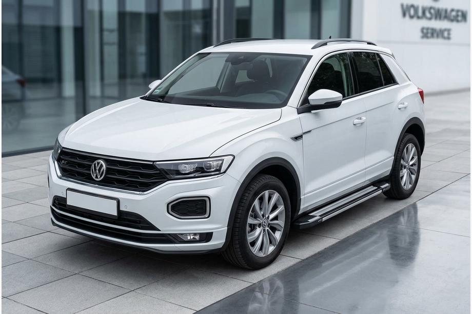 Volkswagen T-Roc 2017-2025 рр. Бокові пороги Rainbow (2 шт., Алюміній) Фото 1