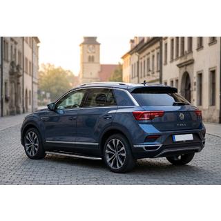 Бокові пороги Maydos V1 (2 шт., Алюміній) Volkswagen T-Roc 2017-2025 рр. фото 1
