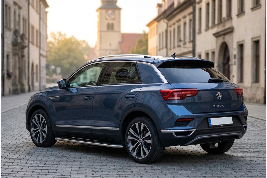 Volkswagen T-Roc 2017-2025 рр. Бокові пороги Maydos V1 (2 шт., Алюміній) Фото 1