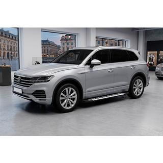 Бокові пороги Line (2 шт., Алюміній) Volkswagen Touareg 2018- рр. фото 1