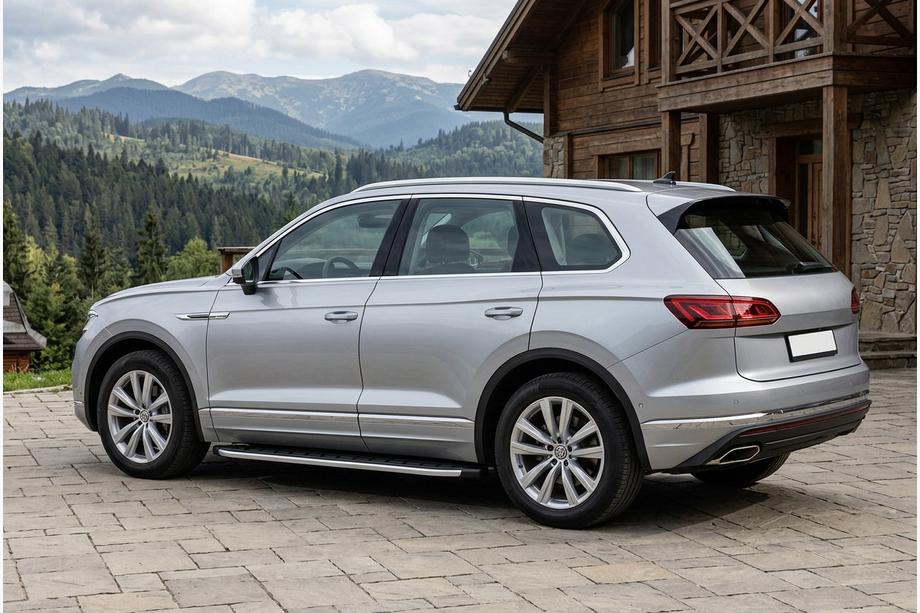 Volkswagen Touareg 2018- рр. Бокові пороги Fullmond (2 шт., Алюміній) Фото 1