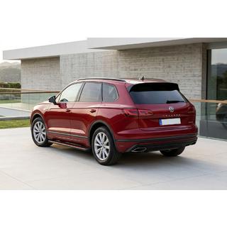 Бокові пороги Maya Red (2 шт., Алюміній) Volkswagen Touareg 2018- рр. фото 1