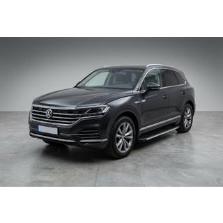 Бокові пороги Maya V1 (2 шт., Алюміній) Volkswagen Touareg 2018- рр. фото 1