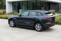 Jaguar F-PACE 2016- рр. Бокові пороги Bosphorus Black (2 шт., Алюміній) фото 1