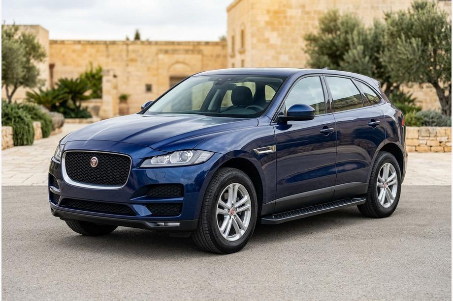 Jaguar F-PACE 2016- рр. Бокові пороги Allmond Black (2 шт., Алюміній) Image