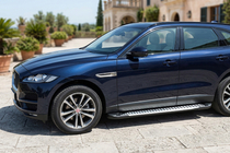 Jaguar F-PACE 2016- рр. Бокові пороги Line (2 шт., Алюміній) фото 1