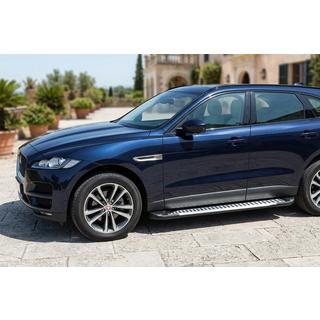 Бокові пороги Line (2 шт., Алюміній) Jaguar F-PACE 2016- рр. фото 1