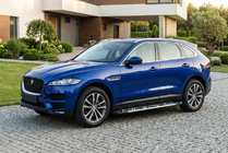Jaguar F-PACE 2016- рр. Бокові пороги Sunrise (2 шт., Алюміній) фото 1