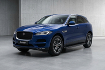 Jaguar F-PACE 2016- рр. Бокові пороги Tayga Black (2 шт., Алюміній) фото 1