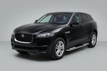 Jaguar F-PACE 2016- рр. Бокові пороги Tayga V2 (2 шт., Алюміній) фото 1
