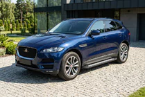 Jaguar F-PACE 2016- рр. Бокові пороги Vision New Black (2 шт., Алюміній) фото 1