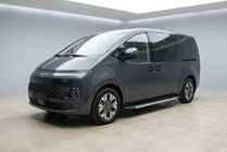 Hyundai Staria 2021- рр. Бокові пороги Duru (2 шт., Алюміній) фото 1