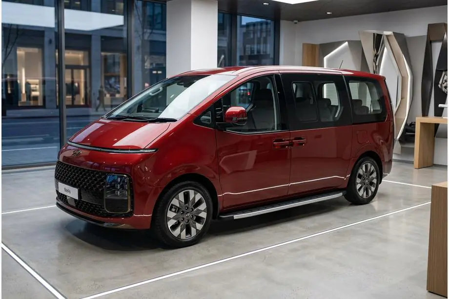 Hyundai Staria 2021- рр. Бокові пороги Fullmond (2 шт., Алюміній) Image