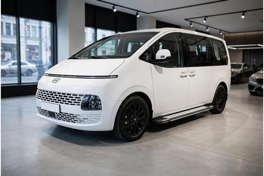 Hyundai Staria 2021- рр. Бокові пороги Rainbow (2 шт., Алюміній) Image