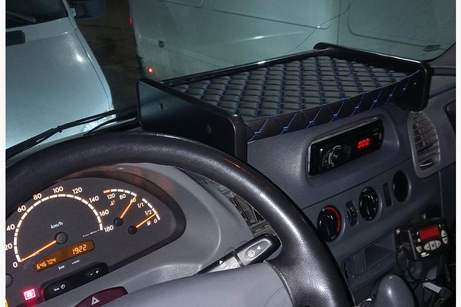 Mercedes Sprinter W901/902/903/904/905 1995-2006 рр. Полиця на панель (2000-2006, ECO-BLUE) Фото 2