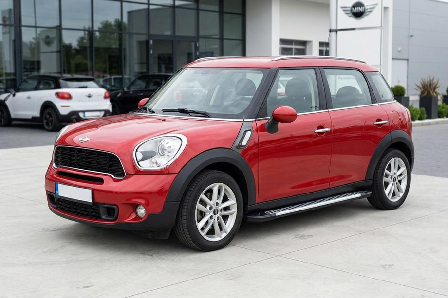 Mini Countryman R60 2010-2017 рр. Бокові пороги Line (2 шт., Алюміній) Image