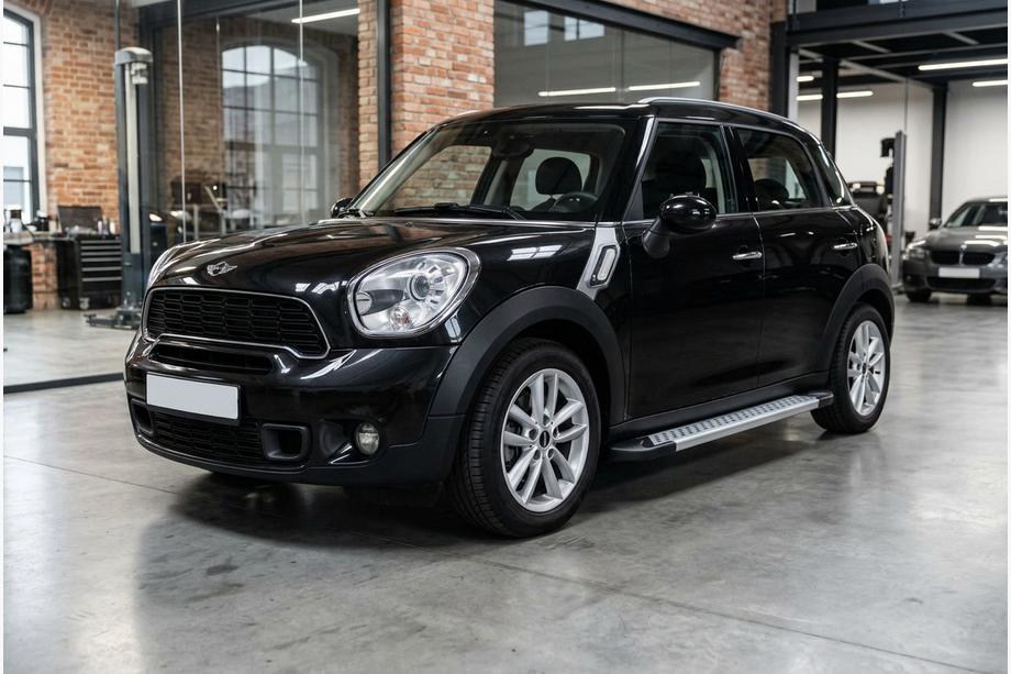 Mini Countryman R60 2010-2017 рр. Бокові пороги Vision New Grey (2 шт., Алюміній) Фото 1