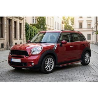 Бокові пороги Maya Red (2 шт., Алюміній) Mini Countryman R60 2010-2017 рр. фото 1