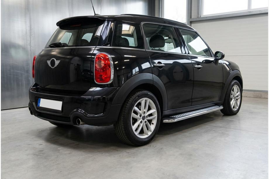 Mini Countryman R60 2010-2017 рр. Бокові пороги Maydos V2 (2 шт., Алюміній ↗ нерж) Фото 1