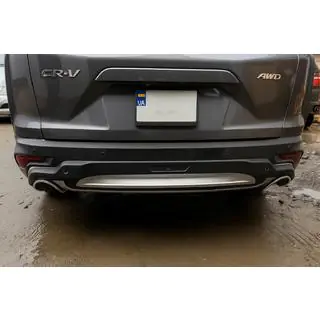Передня та задня накладки 2016-2019 (2 шт) Honda CRV 2017-2022 рр. фото 4