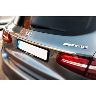 Хром планка над номером (нерж) Mercedes GLC X253 2015-2022 рр. фото 1