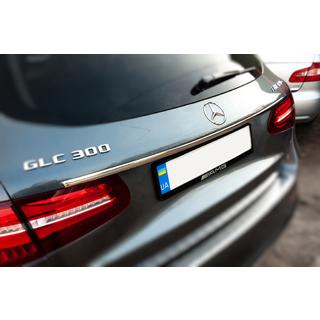 Хром планка над номером (нерж) Mercedes GLC X253 2015-2022 рр. фото 3
