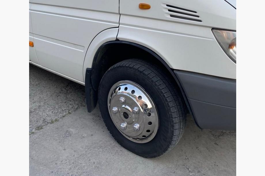 Volkswagen LT 1995-2006 рр. Ковпаки з нержавійки Exclusive V2 (2-котковий) Image