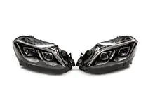Mercedes GL/GLS class X166 2012-2019 рр. Передні фари Halogen to LED (для переобладнаних авто з GL в GLS, 2 шт) фото 1