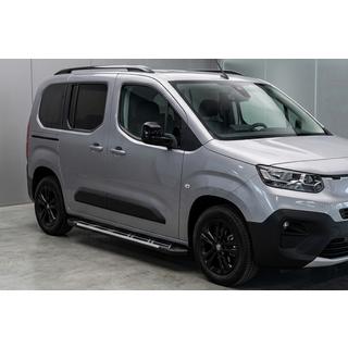 Бокові пороги Sunrise (2 шт., алюміній) Toyota Proace City 2016- рр. фото 1