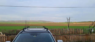 Toyota Rav 4 2019- рр. Поперечний багажник на інтегровані рейлінги Strong (2 шт) фото 9