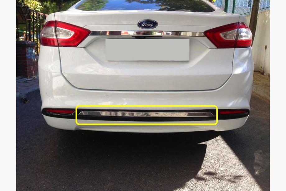 Ford Mondeo 2014-2022 рр. Кромка бампера (нерж) Image