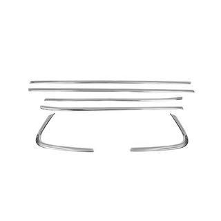 Нижня окантовка вікон (6 шт., нерж.) Kia Optima 2010-2016 рр. фото 2