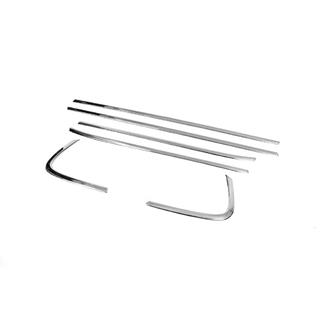 Нижня окантовка вікон (6 шт., нерж.) Kia Optima 2010-2016 рр. фото 3