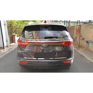 Хром планка над номером (2019-2021, нерж) Kia Sportage 2015-2021 рр. фото 1
