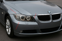 BMW 3 серія E90/E91 2005-2011 рр. Накладки на фари (2 шт., Пласт) фото 1